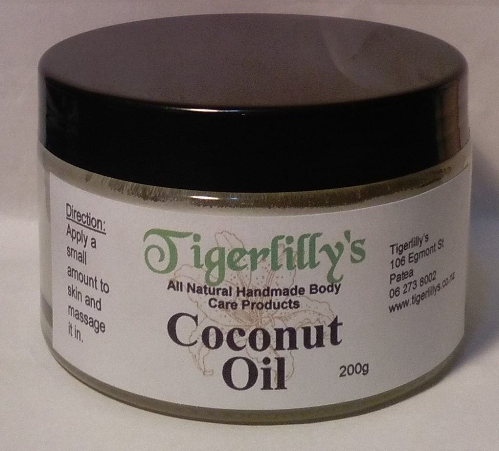 Coconut oil refined Tigerlilly's Natural Skin Care Products and Soaps