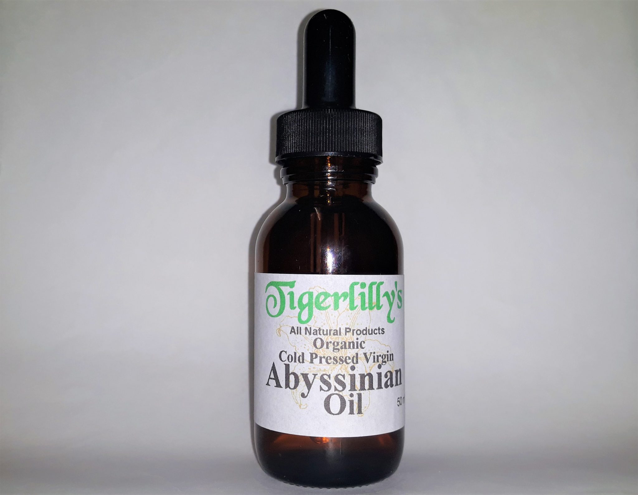 Abyssinian Oil Organic Cold Pressed Virgin Tigerlilly's Natural