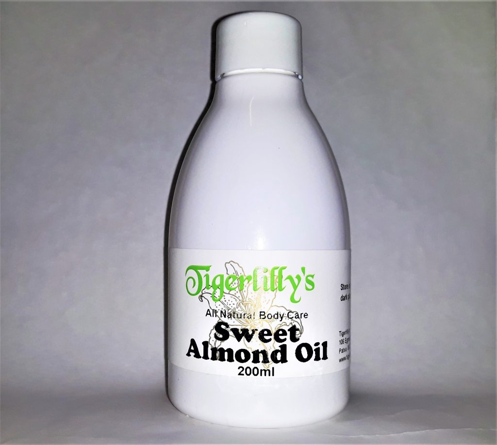 Sweet Almond Oil Cold Pressed Tigerlilly's Natural Skin Care