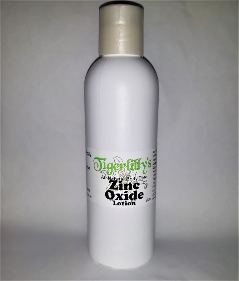 Zinc Oxide Lotion Natural Sunscreen Tigerlilly's Natural Skin
