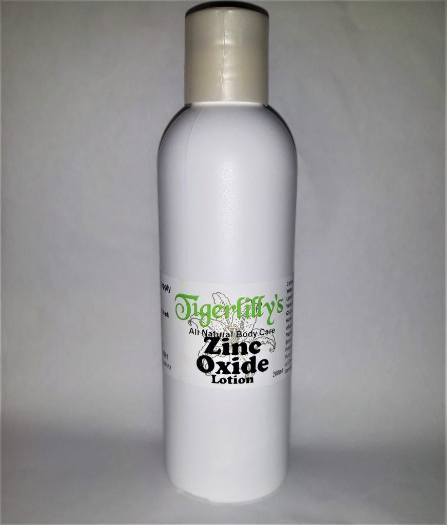 Zinc Oxide Lotion Natural Sunscreen Tigerlilly's Natural Skin