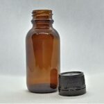50ml Amber Glass Bottle with Tamper-tel Lid