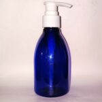 175ml Blue Plastic Bottle with White Pump