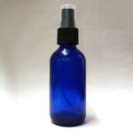 60ml Blue Glass Bottle with Black Mist Spray