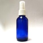 60ml Blue Glass Bottle with White Mist Spray