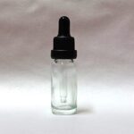 15ml Clear Glass Bottle with Tampertel Eye Dropper