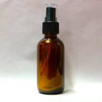 60ml Amber Glass Bottle with Black Mist Spray