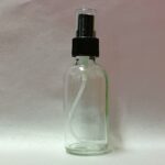 60ml Clear Glass Bottle with Black Mist Spray