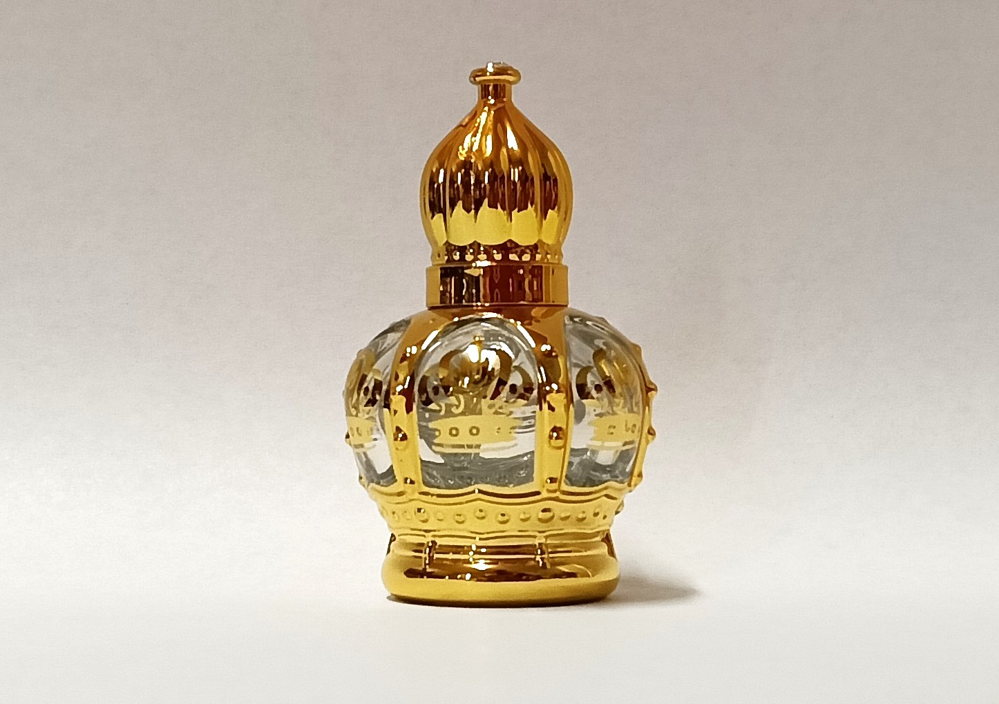 15ml Lux Roll-on 15ml Gold Vintage Style Roll On Glass Bottle - Image 1