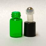 2ml Green Roll On Glass Bottle