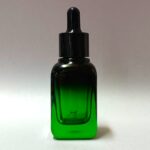 30ml Green Square Glass Bottle with Eye Dropper