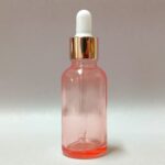 30ml Rose Pink Glass Bottle with Eye Dropper