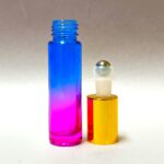 10ml Blue & Pink Roll On Glass Bottle