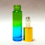 10ml Green & Blue Roll On Glass Bottle
