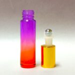 10ml Purple & Orange Roll On Glass Bottle