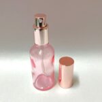 50ml Rose Pink Glass Bottle with Rose Gold Mister