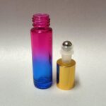 10ml Purple & Blue Roll On Glass Bottle