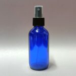 120ml Blue Glass Bottle with Black Mist Spray