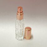 10ml Clear Hexagon Glass Rose Perfume Atomizer