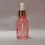 15ml Rose Pink Glass Bottle with Rose Gold Eye Dropper