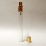10ml Clear Glass Gold Perfume Atomizer