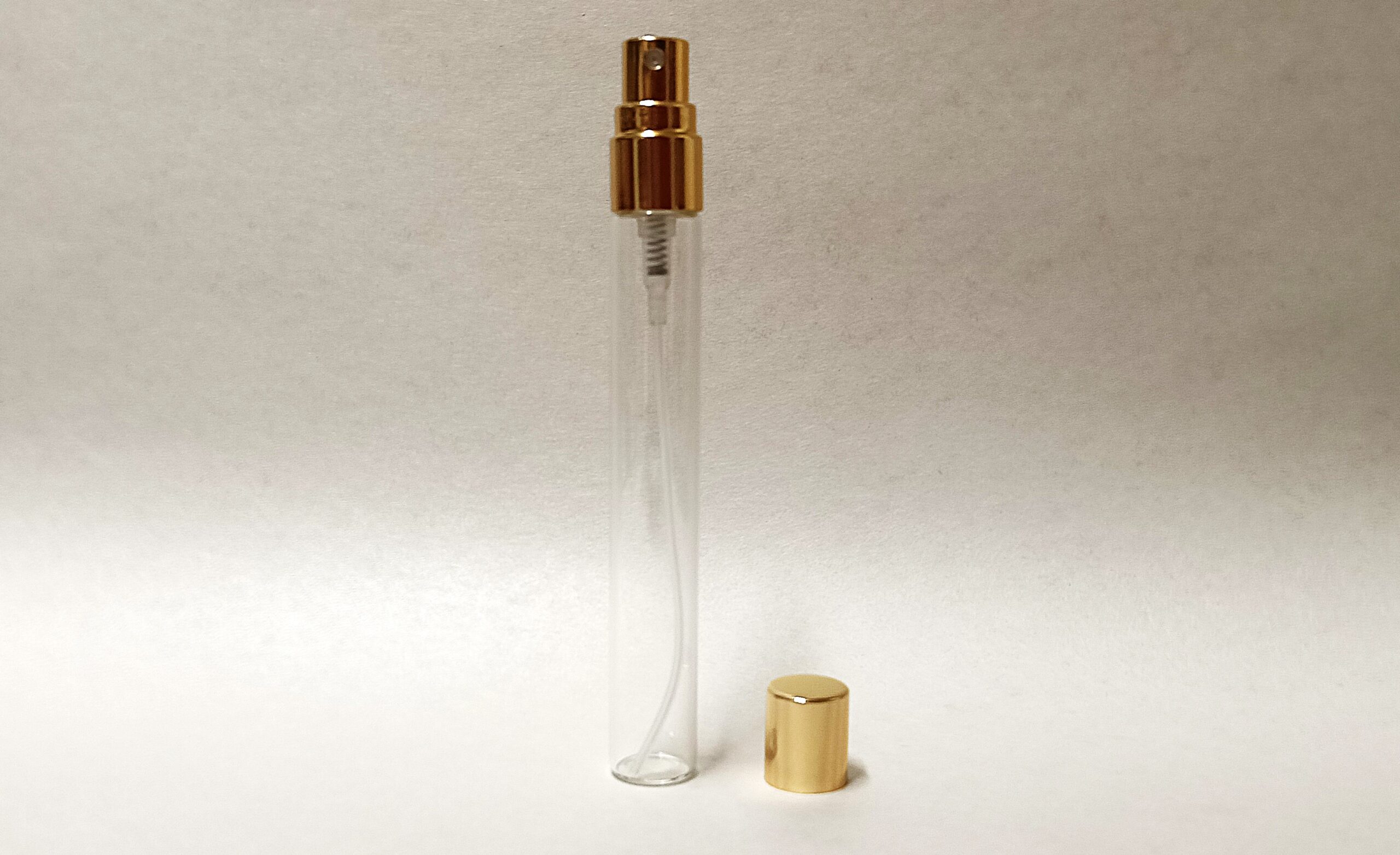 10ml Clear bottle Gold Spray 10ml Clear Glass Gold Perfume Atomizer - Image 1
