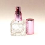 10ml Clear Squat Glass Rose Perfume Atomizer