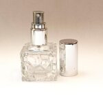 10ml Clear Squat Glass Silver Perfume Atomizer
