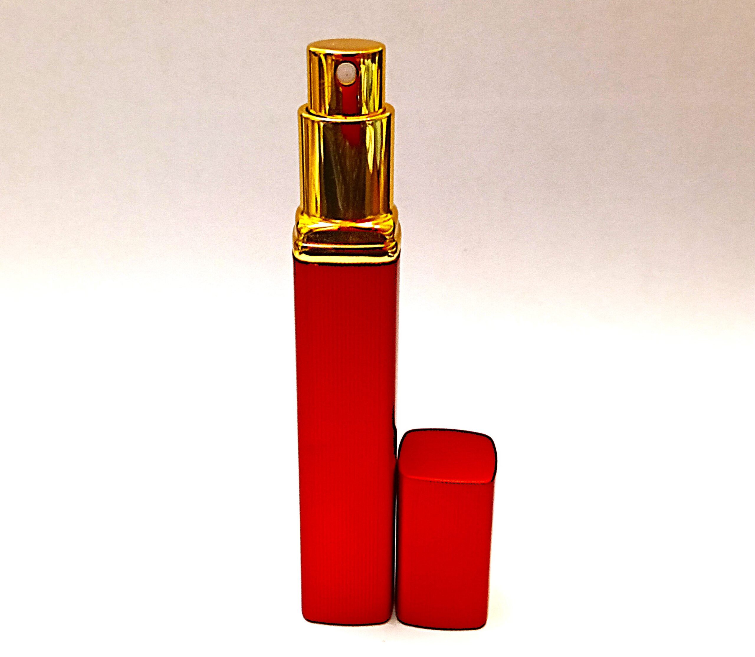 12ml Red Square Bottle Gold Spray 12ml Red Square Perfume Atomizer - Image 1